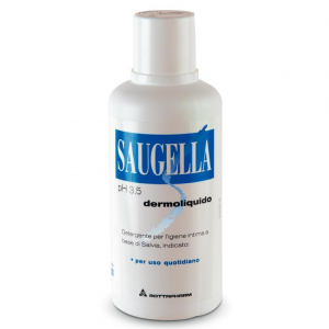 SAUGELLA DERMOLIQUIDO  DETERGENTE PER L'IGIENE INTIMA ESTERNA QUOTIDIANA pH 3,5 A BASE DI SALVIA OFFICINALIS 