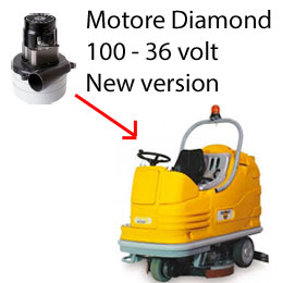 Diamond 100 Motore aspirazione LAMB AMETEK per lavapavimenti ADIATEK New Version - 36 Volt
