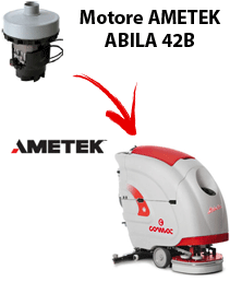 ABILA 42B Motore aspirazione Acustek LAMB AMETEK per Lavasciuga COMAC - 24/36 V 601 W