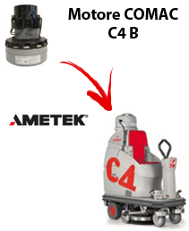 C4 B Motore aspirazione LAMB AMETEK per Lavapavimenti COMAC - 24 V 421 W