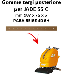 Gomma tergi posteriore per lavapavimenti ADIATEK - JADE 55 C