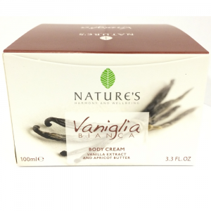 NATURE'S VANIGLIA BIANCA CREMA CORPO ESTRATTO DI VANIGLIA E BURRO DI ALBICOCCA