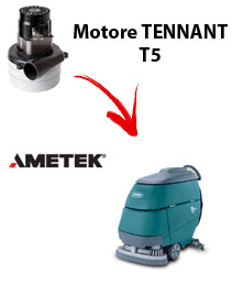 T5 Motore aspirazione LAMB AMETEK per Lavapavimenti TENNANT - 24 V 536 W