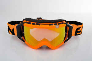 Maschera DIRT GOOGLES ZeroCinque MX0526 per Sport fuoristrada. Nero/Arancione