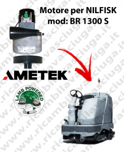 Motore aspirazione Lamb Ametek per Lavapavimenti Nilfisk BR 1300 S