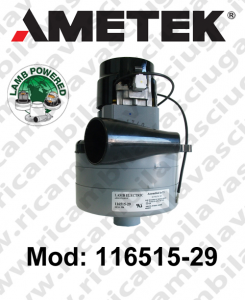 Motore aspirazione LAMB AMETEK 116515-29 per lavapavimenti
