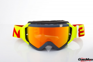 Maschera DIRT GOOGLES ZeroCinque TOP MX0534 per fuoristrada. Giallo fluo/rosso