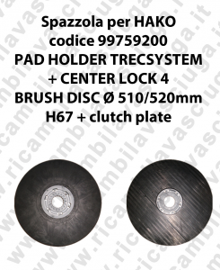 PAD HOLDER TRECSYSTEM  per lavapavimenti HAKO codice 99759200
