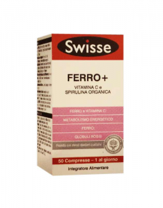 SWISSE FERRO+ - INTEGRATORE PER RIDUZIONE DELLA STANCHEZZA 50 COMPRESSE