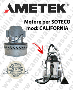 CALIFORNIA Motore aspirazione AMETEK per Aspirapolvere SOTECO - 220/240 V 1014 W