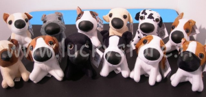 The Dog peluche 25 cm collare Bulldog Border Collie Beagle Dalmata Originale