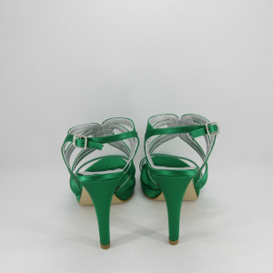 sandali eleganti verde smeraldo