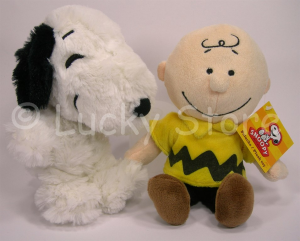 Peanuts Snoopy Charlie Brown Cane peluche 20 cm velluto Originale 