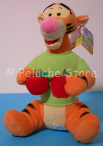 Disney Winnie the Pooh Tigro seduto Peluche frutta Mela 32 cm Originale