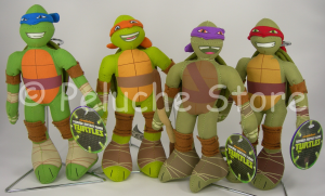 Tartarughe Ninja Turtles peluche 25 cm Michelangelo Raffaello Donatello Leonardo