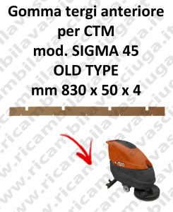 SIGMA 45 OLD TYPE GOMMA TERGI anteriore per CTM