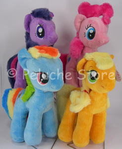 My Little Pony peluche 28 cm Velluto Rainbow Dash Apple Jack Pinkie Pie