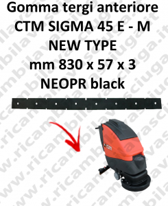 SIGMA 45 E/M new type | GOMMA TERGI anteriore per lavapavimenti CTM