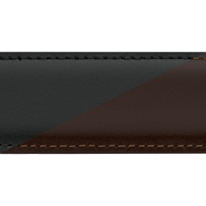 Cintura Montblanc in pelle reversibile nera e marrone
