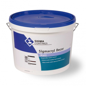 Pittura murale acrilica lavabile a basso impatto ambientale Sigmacryl Decor Matt 10 lt SIGMA (DISPONIBILE IN NEGOZIO)