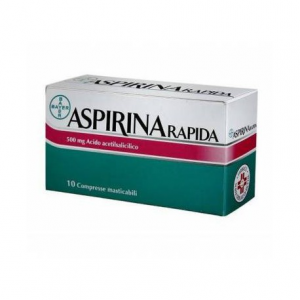 ASPIRINA RAPIDA 500 MG ACIDO ACETILSALICILICO 10 COMPRESSE MASTICABILI