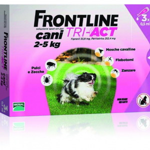 FRONTLINE TRI-ACT SPOT-ON CANI 2 - 5 KG MERIAL  conf.3PIP