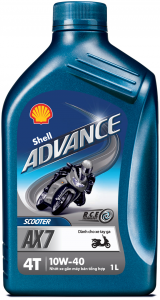 Shell Advance 4T AX7 10w/40 barattolo 1 litro