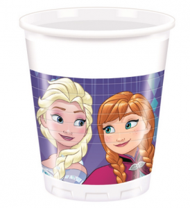 Disney Frozen Snowflakes bicchieri plastica festa 200ml-2-2