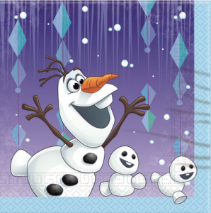 Disney Frozen Snowflakes tovaglioli festa 33x33cm