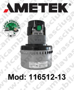 Vacuum motor 16512-13 LAMB AMETEK for scrubber dryer