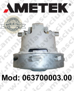 Vacuum motor 063700003.00 AMETEK ITALIA for scrubber dryer and vacuum cleaner