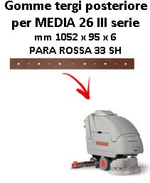 MEDIA 26 III serie  Back Squeegee rubber Comac