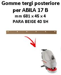 ABILA 17 B Back Squeegee rubber Comac