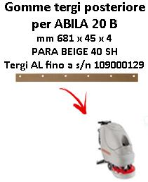 ABILA 20 B Back Squeegee rubber Comac
