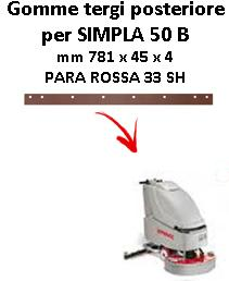 SIMPLA 50 B Back Squeegee rubber Comac