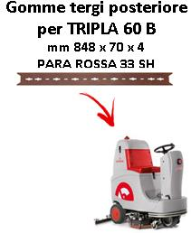 TRIPLA 60 B  Back Squeegee rubber Comac