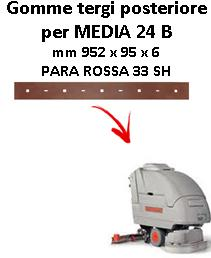 MEDIA 24  Back Squeegee rubber Comac