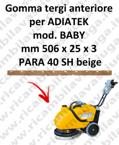 BABY Front Squeegee rubber for squeegee ADIATEK 