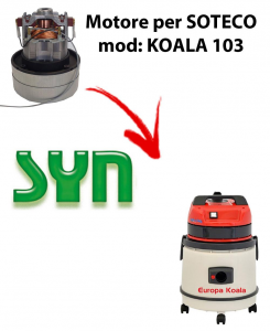 KOALA 103 automatic SYNCLEAN VACUUM MOTOR for vacuum cleaner SOTECO