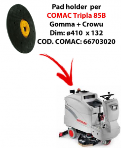PAD HOLDER for scrubber dryer COMAC Tripla 85B. Code comac: 66703020