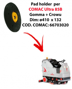 PAD HOLDER for scrubber dryer COMAC Ultra 85B. Code comac: 66703020