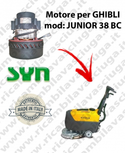 JUNIOR 38 BC Vacuum motor SY NCLEAN for scrubber dryer GHIBLI