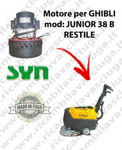 JUNIOR 38 B RESTILE Vacuum motor SY NCLEAN for scrubber dryer GHIBLI