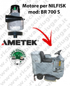 BR 700 S Vacuum motor LAMB AMETEK for scrubber dryer NILFISK