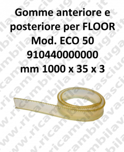 FLOOR Front Squeegee rubber e back for ECO 50