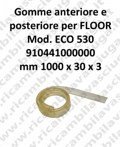 FLOOR Front Squeegee rubber e back for ECO 530