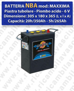 MAXXIMA Battery piombo - NBA 6V 350Ah 20/h