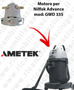 GWD 335  Ametek Vacuum Motor for Vacuum cleaner Nilfisk Advance