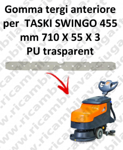 SWINGO 455  Front Squeegee rubber for TASKI accessories, reaplacement, spare parts,o scrubber dryer squeegee