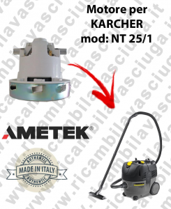 NT 25/1 Ametek Vacuum Motor for vacuum cleaner KARCHER